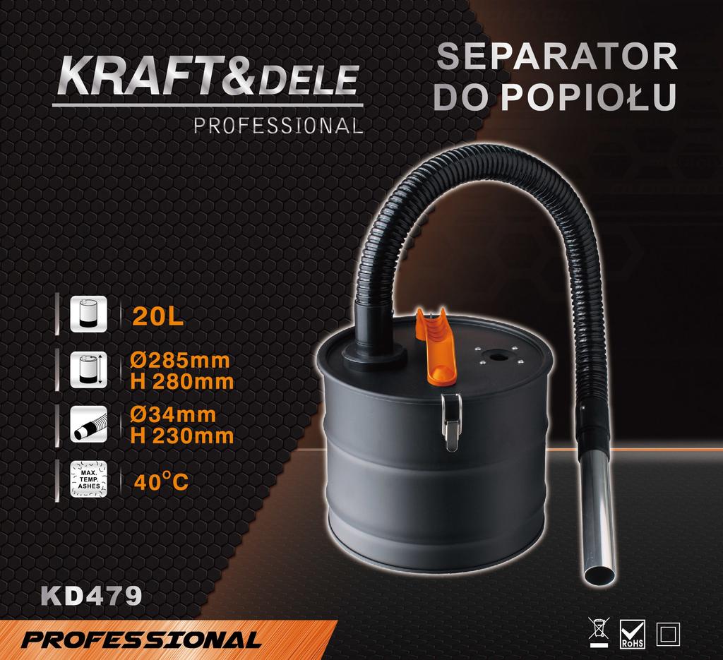 Ash separator 20L KD479