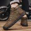Модные новые мужские удобные походные ботинки повседневные дорожные ботинки ручной работы мужские походные ботинки удобные кожаные спортивные супер мужские треккинговые ботинки