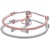 Rose Moments Pave Heart Clasp Snake Chain Slider 925 Sterling Silver Snake Bracelet Fit Fashion Bangle Bead Charm Diy Jewelry