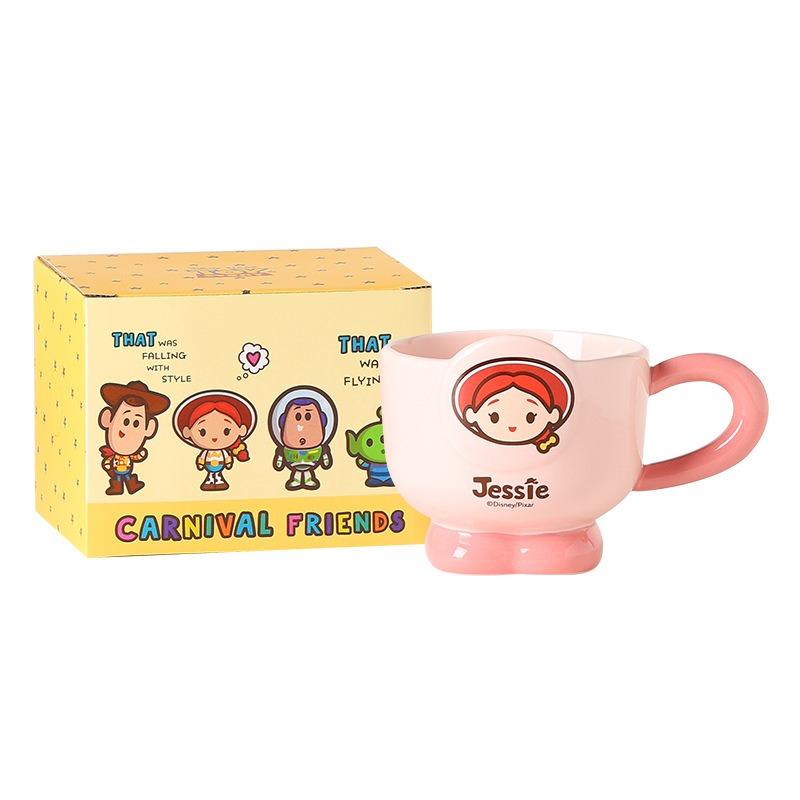 Disney Toy Story Ceramic Mug – Stylish New Cartoon Design; Cute Couple's Cup – Perfect As A Gift or Souvenir