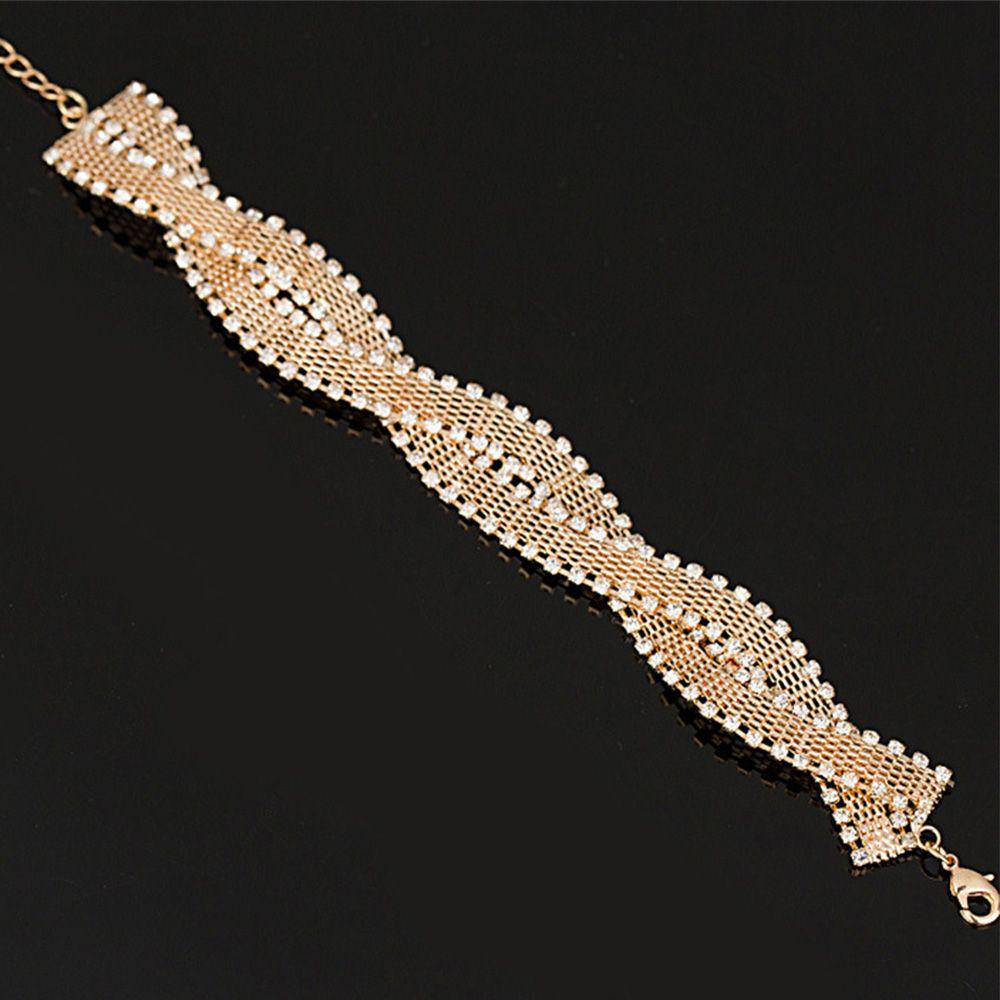 Rhinestone Bangles Wedding Shiny Woman Jewelry Wedding Bracelets Rhinestone Bracelets Bracelets ARI