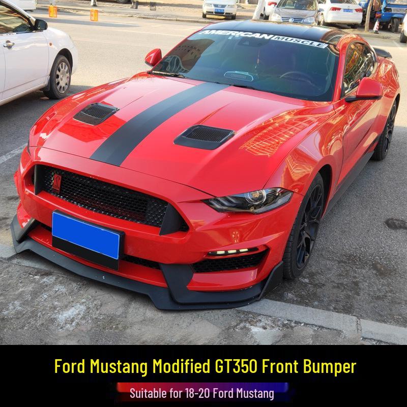Совместимый передний сплиттер обвес для 2018-2023 Ford Mustang GT350 Модифицированный бампер