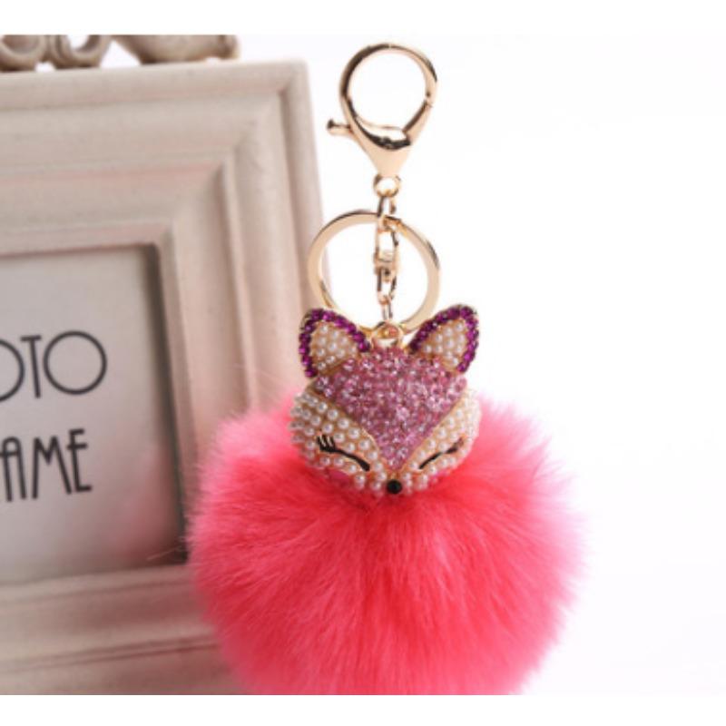 Распродажа, помпон ручной работы из меха для брелоков из кроличьего меха, брелки для ключей, держатель для ключей, сумка для телефона, ювелирные украшения, аксессуары