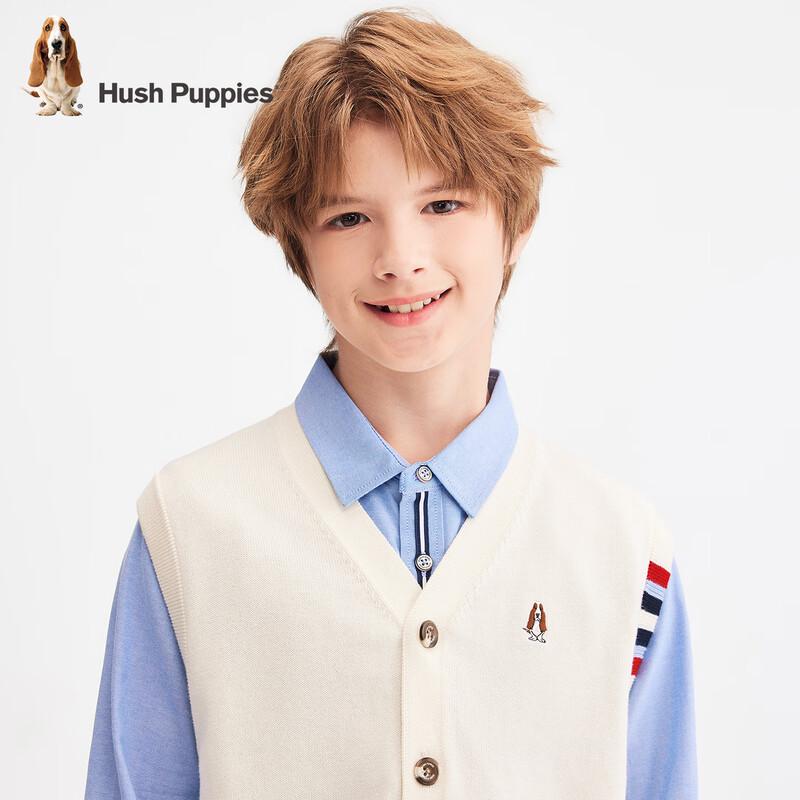 Мальчишеский преппи-вязаный жилет Hush Puppies
