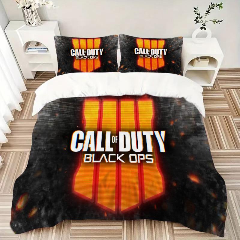 Call Duty Black Ops 4 Print 3Pcs Bedding Setduvet Cover With 2 Bedropillowcase Home Birthday Gift