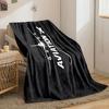 A front view of an airplane, "AVIATION" text, and a flying plane outline. for all seasons blanket lunch break throw gift