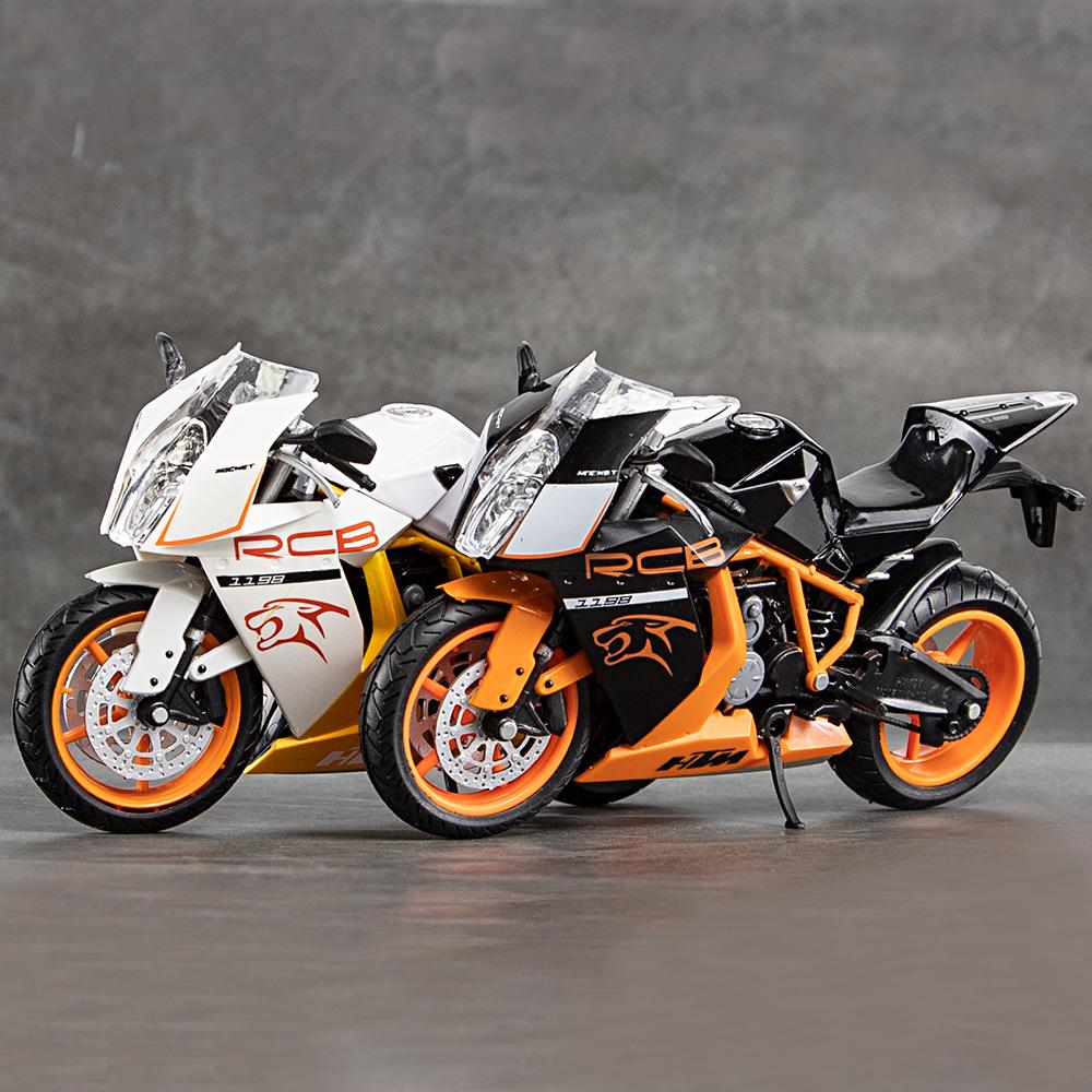 1/12 масштаб KTM RC8 литая под давлением модель мотоцикла, игрушка для детей, коллекция подарков для мальчиков и девочек