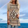 Western Aztec Ethnic Style 3D Print T-shirt Women Streetwear Short Sleeve T Shirts Y2K Tops Woman Tunic Tee Oversized Clothing