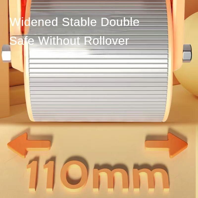 Поддержка локтя с двойным колесом Колесо для пресса Нескользящее Износостойкое Колесо для живота Серое/Синее/Оранжевое Автоматический отскок Бесшумный Тренажер для мышц живота