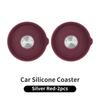 Waterproof Car Coaster Silicone Anti-slip Mat Interior Accessories For Volvo S60 XC60 XC90 S60 V40 V50 V60 XC40 V70 V90 S90