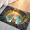 Lifelike Optical Illusion Doormat Non-slip Bedroom Door Rug Practical Bathroom Carpet  Home Decor