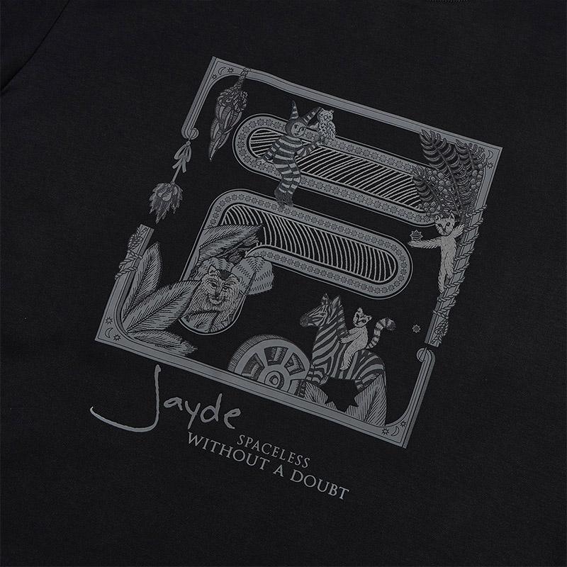 Fila American Classic Fashion Loose Comfortable T-Shirt Men Tops Black F11M438117FBK