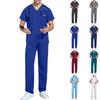 Men's Comfortable And Casual Solid Color Short Sleeved Pants Protective Suit Set