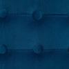 Velvet Feel Square Ottoman Blue