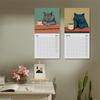 1/2Pcs 2025 Wall Calendar Cats Chillin' with Coffee Wall Calendar 12 Monthly