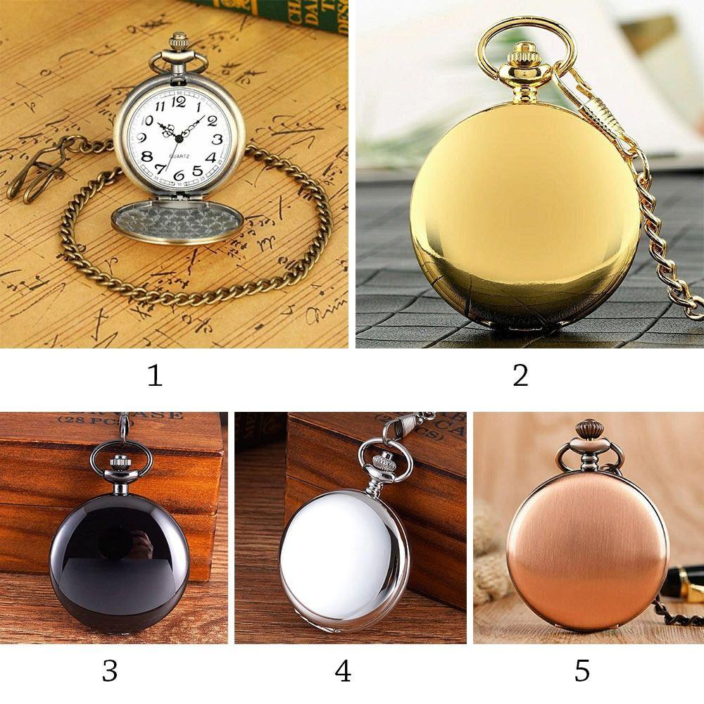 Стимпанк кварцевые часы бронзовые ретро часы новые карманные часы мужские