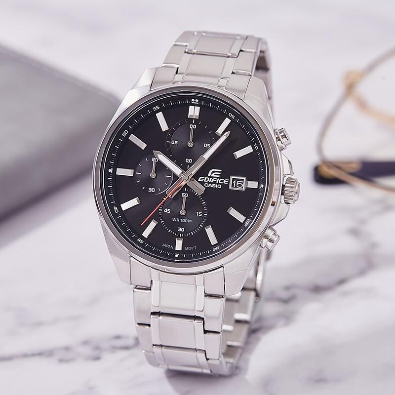Casio Серия EDIFICE EFV-610 простая повседневная модная водонепроницаемые кварцевые часы с ремешком из нержавеющей стали японские и корейские часы EFV-610D-1AVUEF