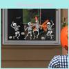 Halloween Static Uv Glueless Pvc Bat Skeleton Home Decoration Stickers Wall