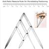 YH Eyebrow Calipers Ruler Microblading Supplies Permanent Makeup Measure Tool