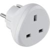 Adaptateur De Voyage - Electraline - 70058 - UK Vers France/Europe - Protection Enfant - Blanc