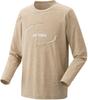 YONEX Long Sleeve Sand Beige Small T-Shirt, (194)