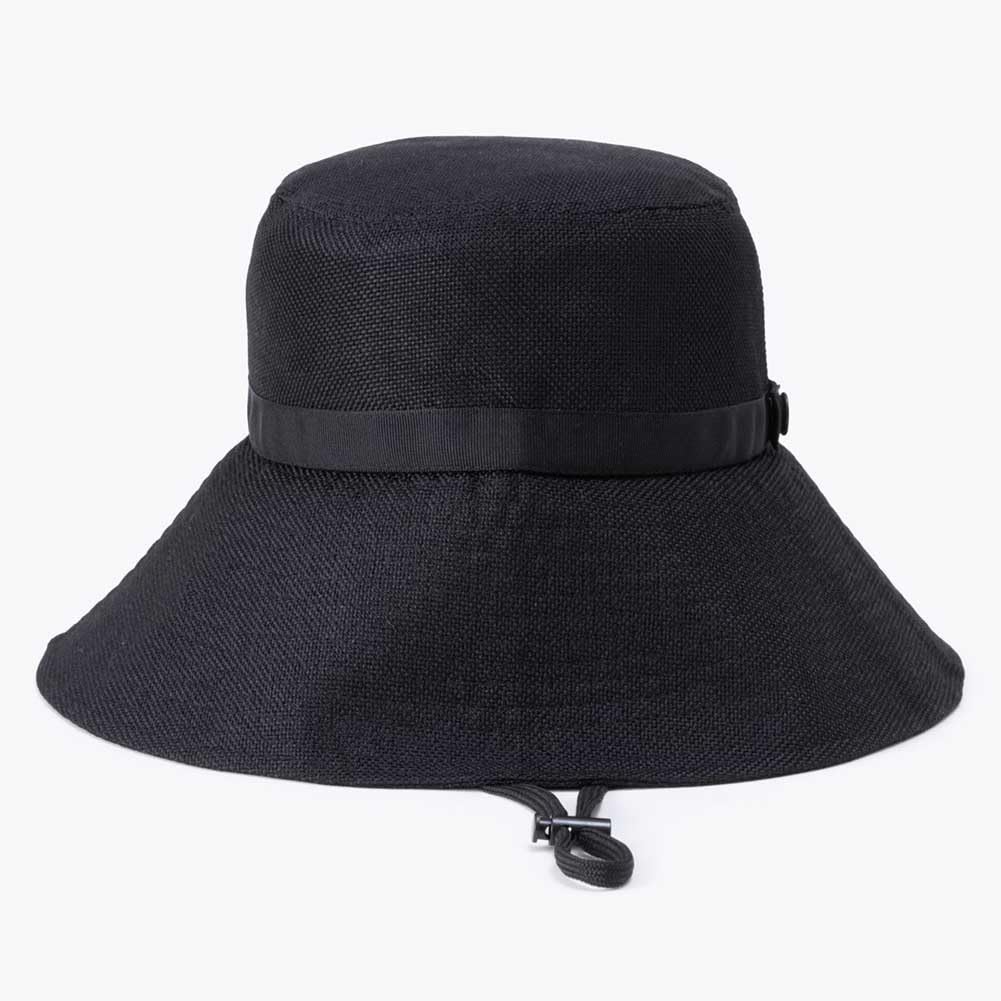 The North Face Hike Broom Removable Chin Size M Hat, Unisex, Straw, Compact, Washable, Strap, Black,