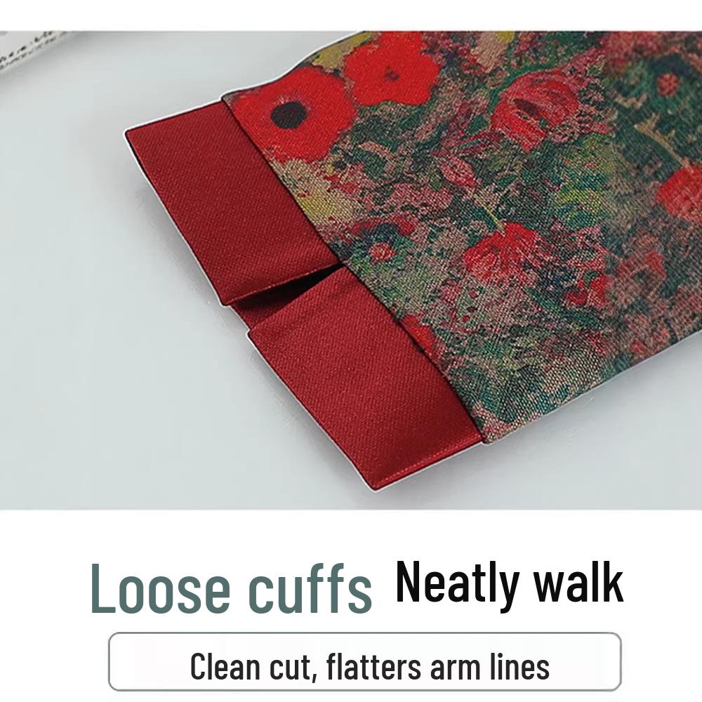Женская рубашка в китайском стиле с длинным рукавом для среднего и пожилого возраста - Легкая летняя куртка, идеально подходит для весны и осени