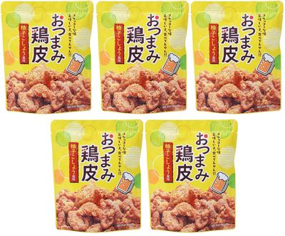 Foods Snack Snack Skin Yuzu Pepper Flavor 50 г x 5 пакетиков Текстура домашней курицы x 5 штук [Neo Takemori] Кожа/Хрустящая