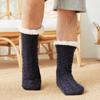 Men's Extra Thick Fleece-Lined Anti-Slip Indoor Slipper Socks