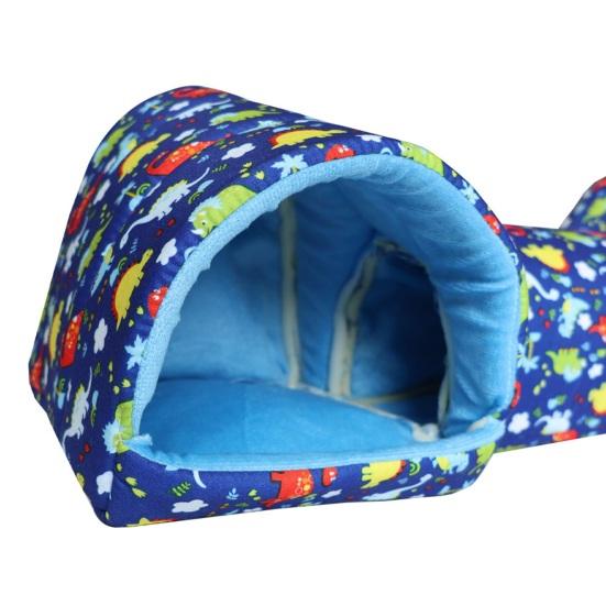 Кровать-туннель для маленьких животных, плюшевая кровать-гнездо для хомяка, морская свинка, уютное укрытие, тепло