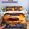 3pcs Duvet Cover Set (1*Duvet Cover + 2*Pillowcase, Without Core), NBA Print Bedding Set, Bedroom Decor, All‑Season, Birthday Gift