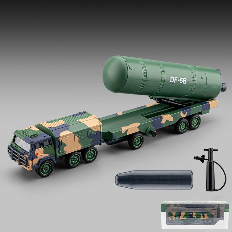 1:50 Dongfeng Ракетный носитель Пусковая установка ракеты Julang Сплав Металл Литье под давлением Модель автомобиля Домашние Модные Игрушки Украшения Праздничные Подарки Мальчик