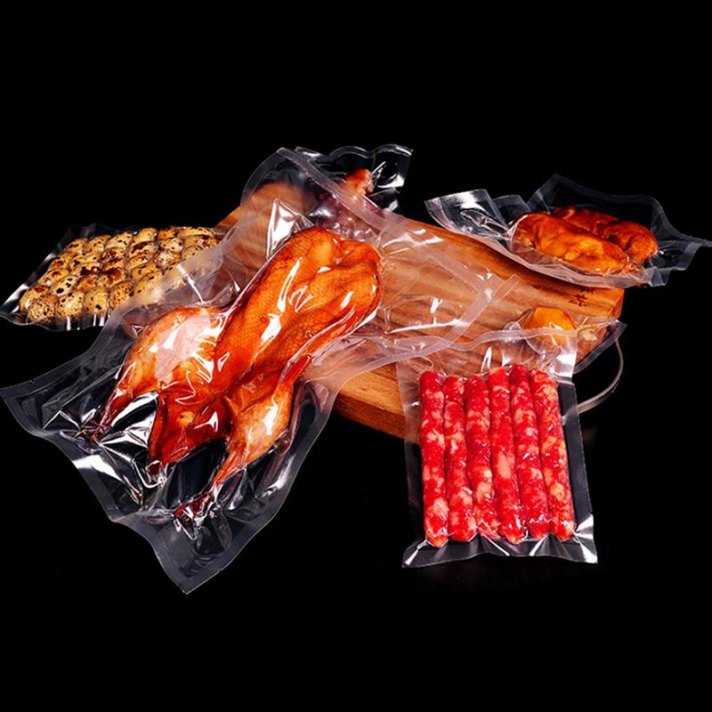 100 шт./лот, бытовой пищевой прозрачный вакуумный упаковщик, упаковочная машина, пакеты для запечатывания