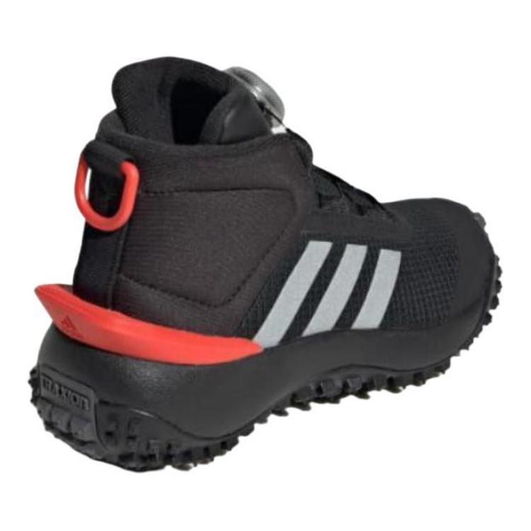 adidas Fortatrail Porta Trail Скользкие Устойчивые к истиранию Средняя высота Детские Беговые кроссовки Черные Детские IG7262