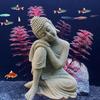 Craft Buddha Fish Tank Decoration Sandstone Buddha Figurine Fish Tank Accessories