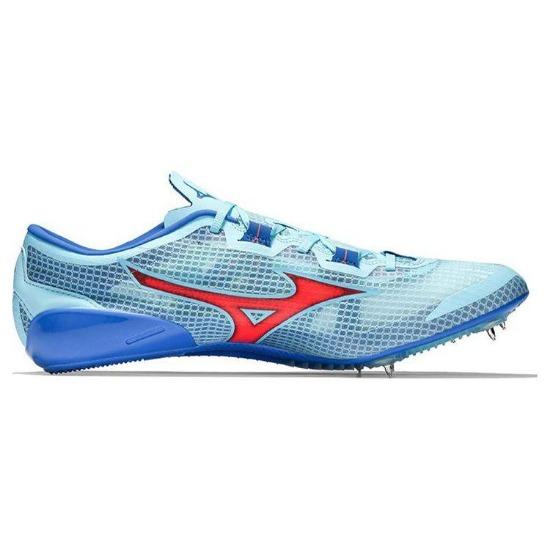 Mizuno Кроссовки для бега Laser X Laser Next 3 Spikes Прочные Дышащие Низкие Унисекс Кеды Синий Оранжевый U1GA230301