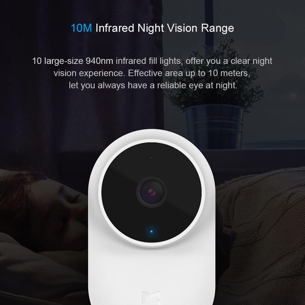 Xiaomi Mijia AI Smart IP Camera 1080P HD130 Degree FOV 2.4Ghz Двухдиапазонный WiFi Security Baby Monitor