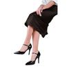 Where's That From Womens/Ladies Reflex Patent Leather Pointed Mid Heel Sandals
