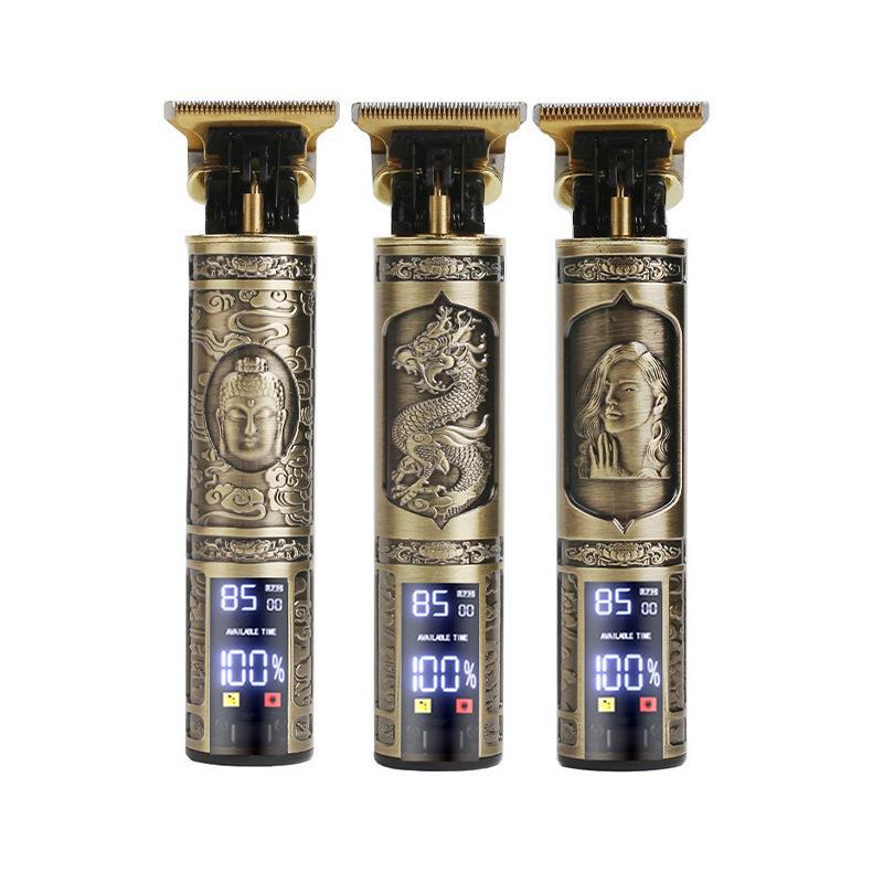 Мужская электрическая машинка для стрижки волос Retro T9 для самостоятельного бритья и профессионального использования в салонах