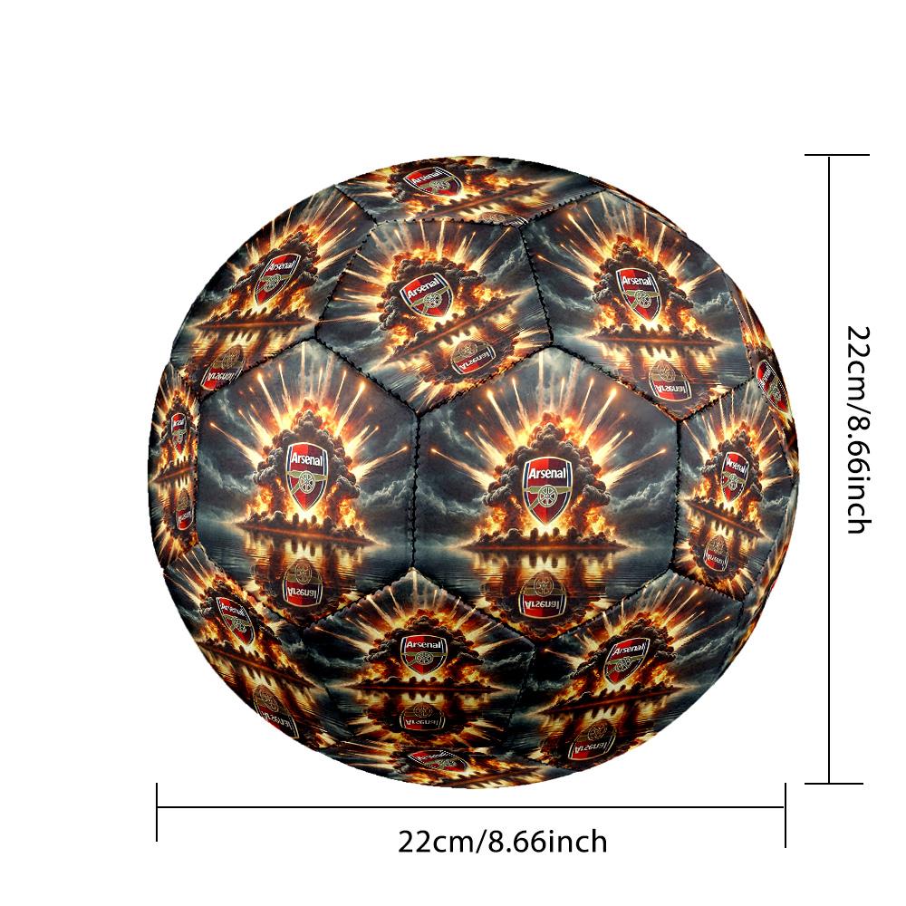Arsenal logoIndoor Soccer Ball Colorful All Ages Machine Stitched PVC Competition Ready Durable High-Bounce
