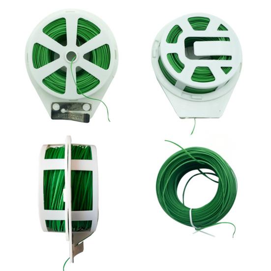 Садовая витая проволока с встроенным резаком, нержавеющая, с зеленым покрытием, для садоводства, гибкая, многоразовая, подвязки для поддержки помидоров, для помещений