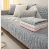 Milk Plush Sofa Towel Thick Warm Sofas Cushion Universal Corner Non-slip 3 Seat Mat Pillowcase Living Room Soft Couch Cover