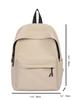 TS JYL laptop bag,INS Backpack Japanese School Bag Simple Solid Nylon Waterproof Student