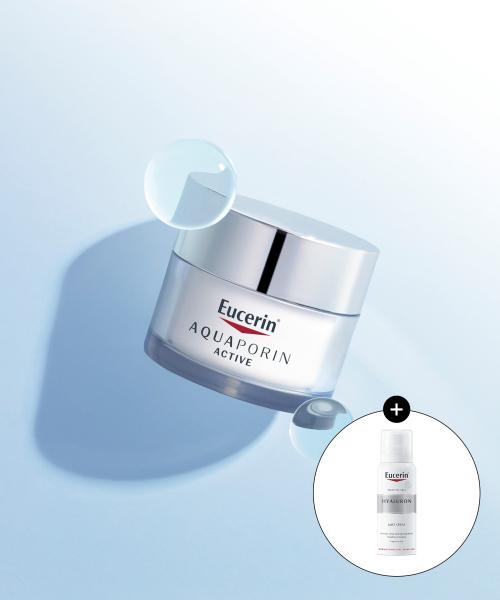 Eucerin Eucerin Aquaporin Active Для Нормальной и Комбинированной Кожи 50 мл Для Средне-Комбинированной Кожи + Гиалуроновый Мист 50 мл Средней Текстуры