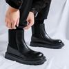 Мужские новые ботинки Мартин осень и зима бархатные большеголовые толстая подошва увеличивающие рост повседневные универсальные ботинки с высоким верхом 22725-R