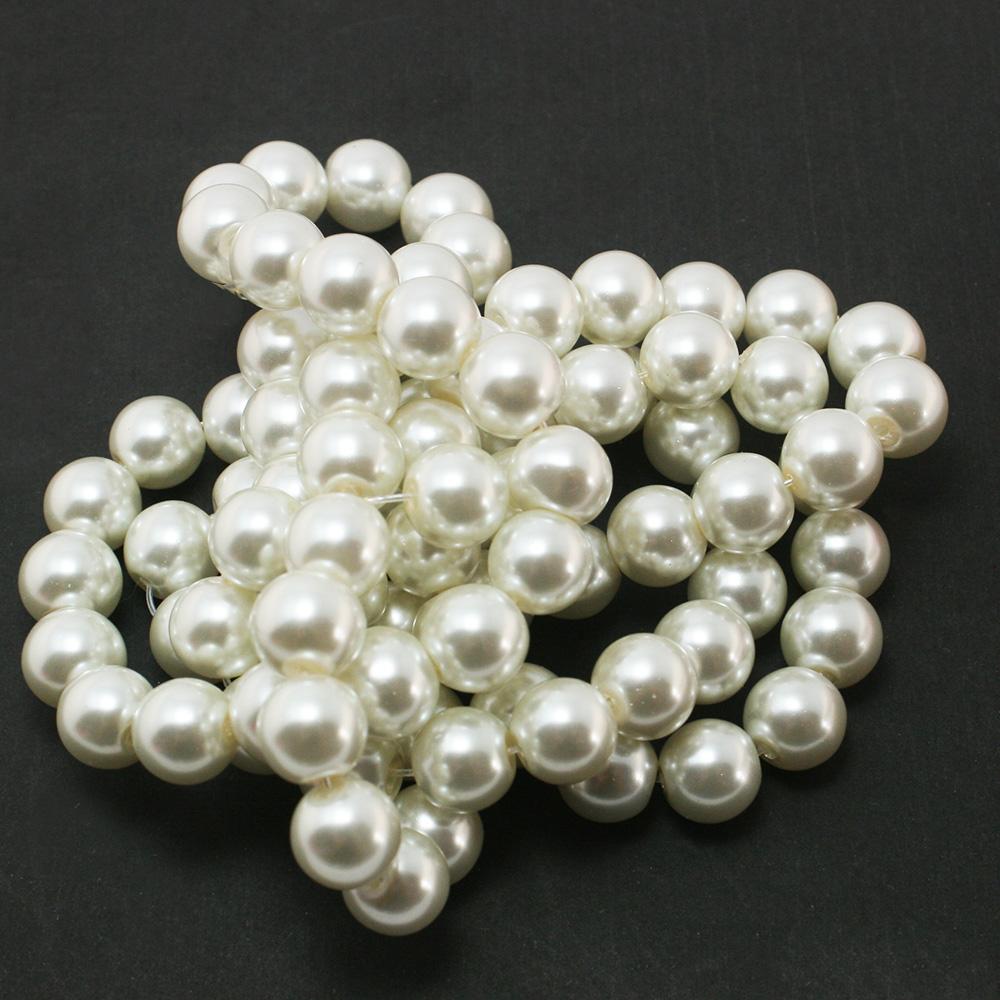 Стеклянные бусины для изготовления ювелирных изделий, украшения текстиля, диаметр 4/6/8 мм