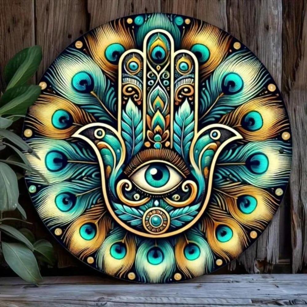 Hamsa Eye Metal Wall Art Home Decor Gift