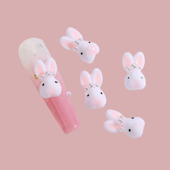 Yousheng 10 шт. украшения для ногтей в виде маленького кролика милые мультяшные украшения для ногтей для красивых и очаровательных аксессуаров для ногтей