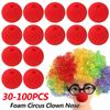 30-100 ШТ. 50 мм Красные Губчатые Шарики Цирковой Пенопластовый Шар Красный Красный Нос Косплей Реквизит Вечеринка Смешные Сценические Представления Реквизит Цирковые Принадлежности