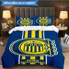 Rosario Central Crest 3pcs Bedding,Including 1pc Duvet Cover And 2pcs Pillowcases Perfect for Christmas,Ideal for Bedroom, Dormitory